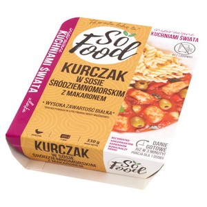 Kurczak w sosie śródziemnomorskim z makaronem So Food 330 g