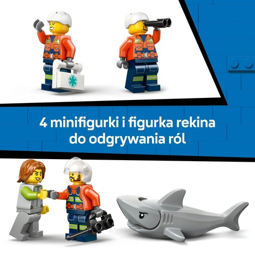 Zestaw konstrukcyjny City Helikopter straży przybrzeżnej 60503 LEGO 1 sztuka