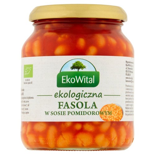 BIO Ekologiczna Fasola w sosie pomidorowym Eko Wital 360 g