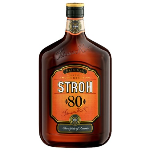 Rum ciemny alk. 80,0% obj. Stroh 500 ml