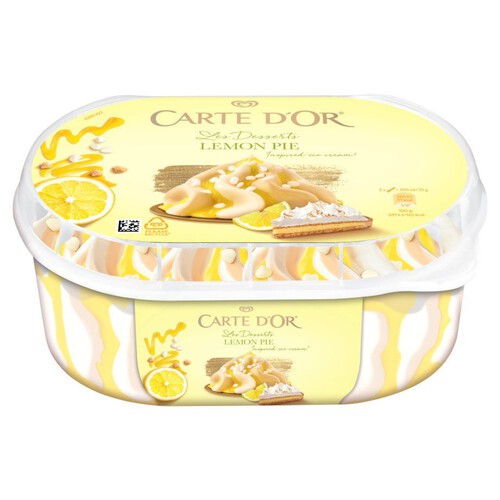 Lody Lemon Pie z kawałkami ciasteczek i sosem cytrynowym  Carte Dor 825 ml