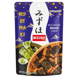 Chrupiąca przekąska Norimaki Wasabi   Mizuho 55 g