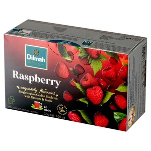 Herbata czarna z aromatem maliny Dilmah 20 torebek