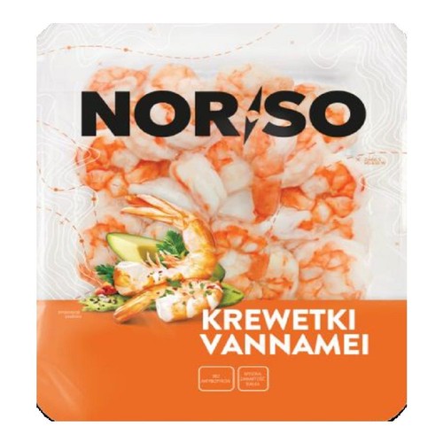 Krewetki gotowane vannamei Norso 220g