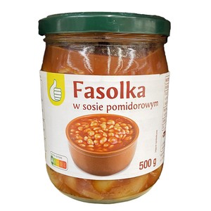 Fasolka w sosie pomidorowym Auchan 500 g
