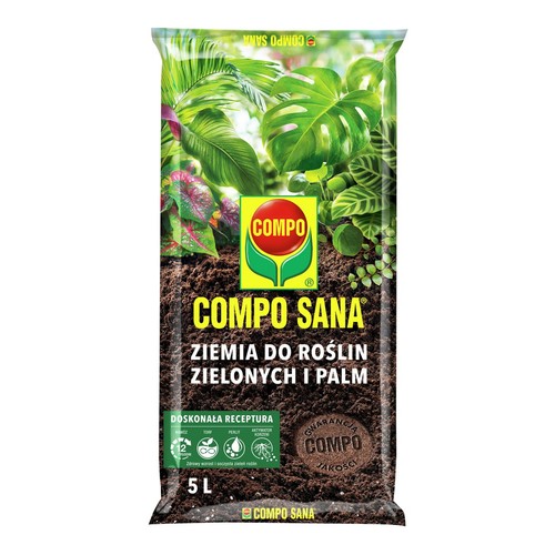 Ziemia do roślin zielonych i palm COMPO 5 l