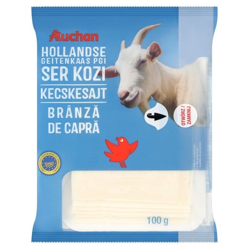 Ser kozi holenderski w plastrach Auchan 100 g