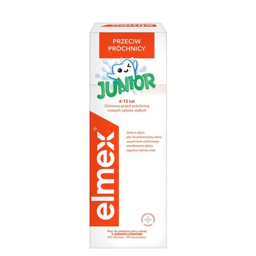 Płyn do płukania jamy ustnej dla dzieci w wieku 6-12 lat Elmex 400 ml