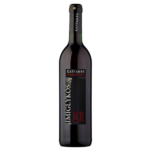 Wino czerwone półsłodkie Katharos 750 ml