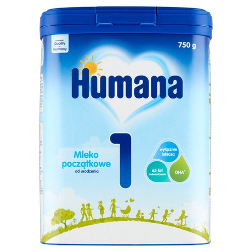 Mleko początkowe od urodzenia 1 Humana 750 g 