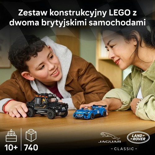 Speed Champions Jaguar Project 7 i Land Rover Defender 77264 LEGO 1 sztuka