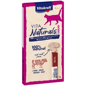 Przysmak dla kotów Vita Naturals z wołowiną Vitakraft 5 x 15 g
