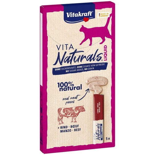 Przysmak dla kotów Vita Naturals z wołowiną Vitakraft 5 x 15 g