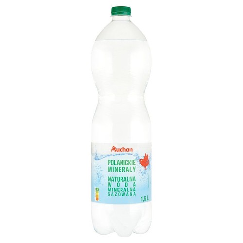 Woda mineralna gazowana Auchan 1,5 l