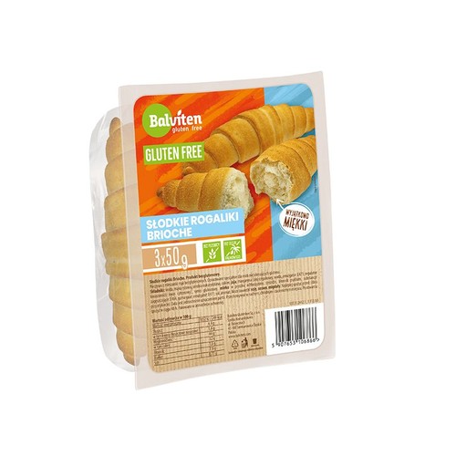 Słodkie rogaliki Brioche bezglutenowe Balviten 3 x 50 g