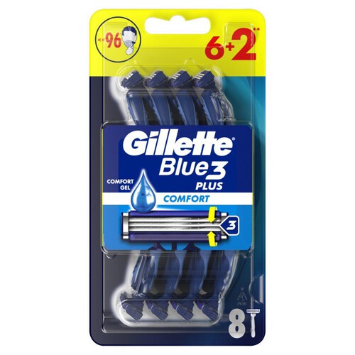 Blue3 Comfort Jednorazowa maszynka do golenia dla mężczyzn Gillette 6 + 2