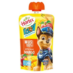 Mus owocowy jabłko banan mango Hortex 100 g