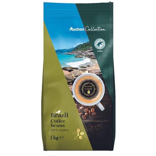 Kawa ziarnista Brazil 100% Arabica Auchan 1 kg