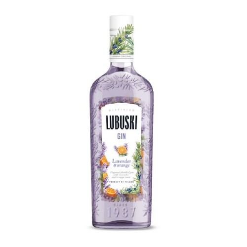 Gin smakowy Lavender&Orange o smaku lawendy i pomarańczy alk. 37,5% obj. Lubuski 500 ml