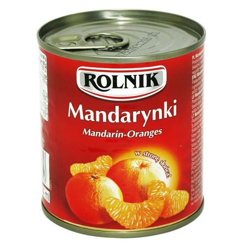 Mandarynki w delikatnie słodkim syropie Rolnik 175 g