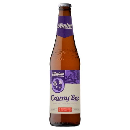 Piwo jasne lager Czarny Bez alk. 5,5% obj. Amber 500 ml