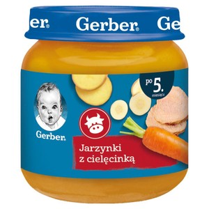 Jarzynki z cielęcinką po 5. miesiącu Gerber 125 g