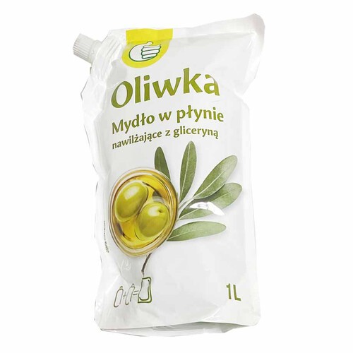 Mydło w płynie nawilżające z gliceryną Oliwka zapas Auchan 1 l