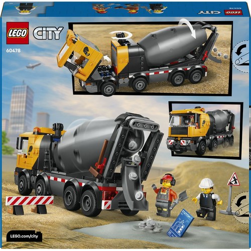 City Betoniarka 60478, zabawka konstrukcyjna dla dzieci LEGO 1 sztuka