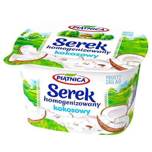 Serek homogenizowany kokosowy Piątnica 150 g 