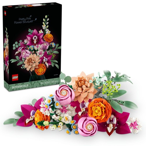 Botanicals Piękny bukiet różowych kwiatów 10342 LEGO zestaw