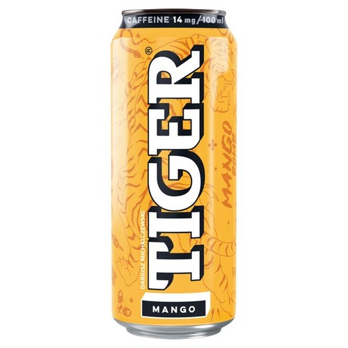 Napój energetyzujący o smaku mango TIGER 500 ml