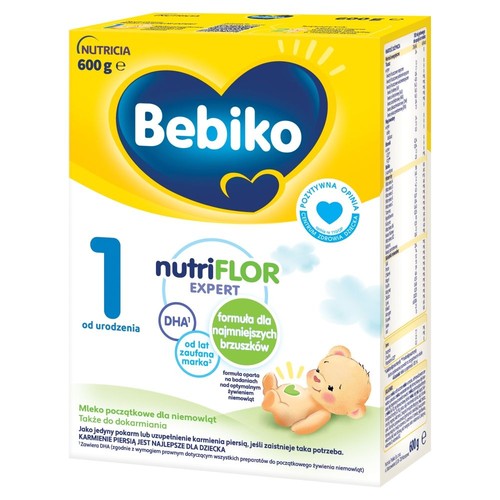 Mleko początkowe nutriFlor expert 1 od urodzenia Bebiko 600 g