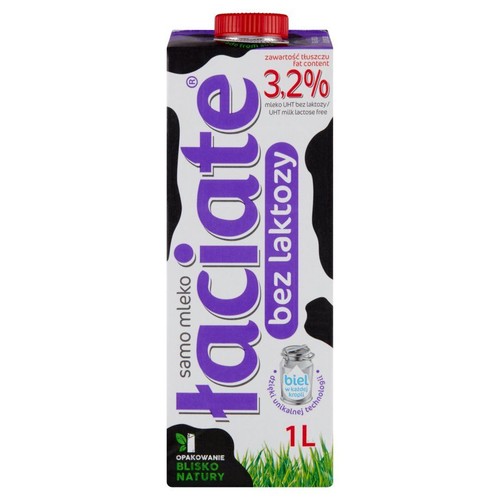 Mleko UHT bez laktozy 3.2% Łaciate 1 l