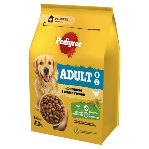 Karma sucha dla psa drób z warzywami Pedigree 2.6 kg