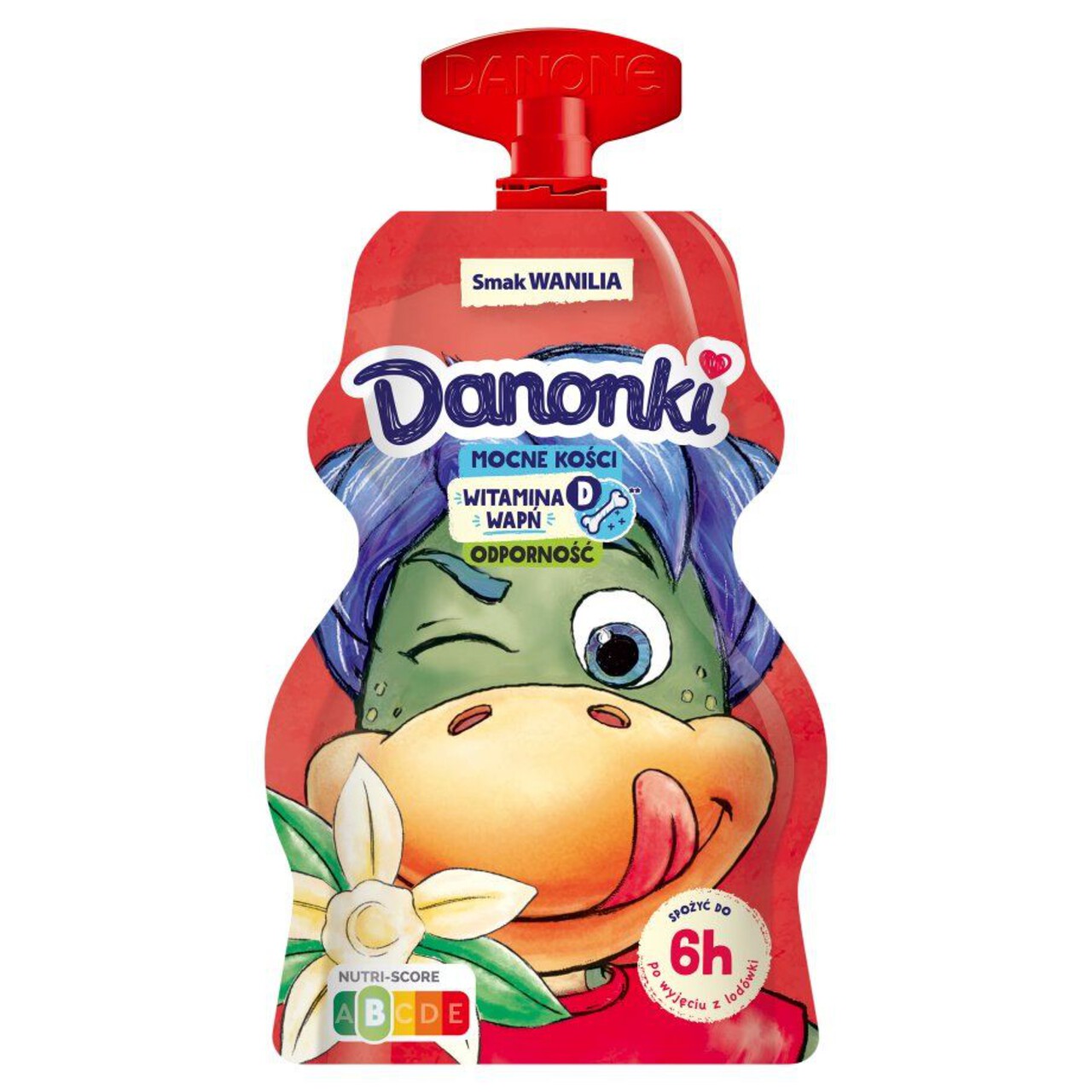 Danonki Jogurt o smaku waniliowym saszetka Danone 70 g