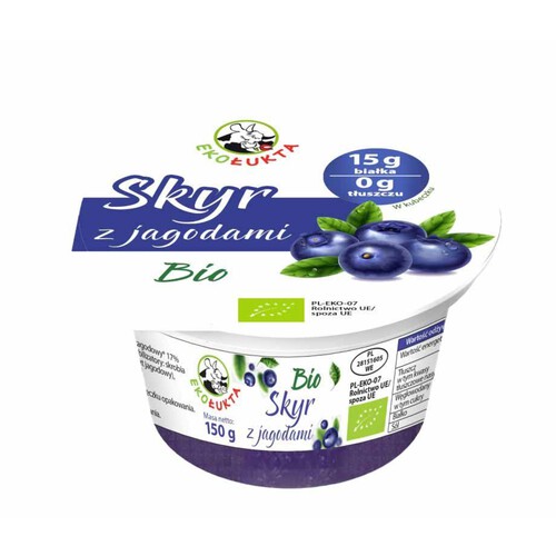 BIO Jogurt Skyr z jagodami EKOŁukta 150 g