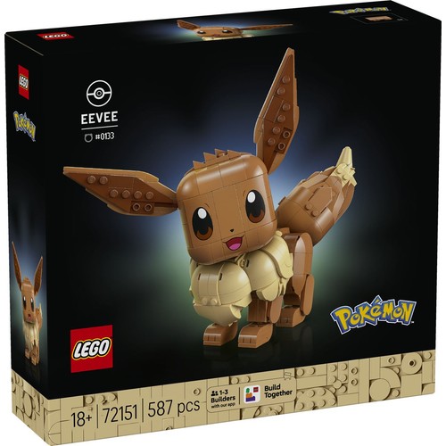 Zestaw konstrukcyjny Pokémon™ Eevee 72151, gadżet z gry LEGO 1 sztuka