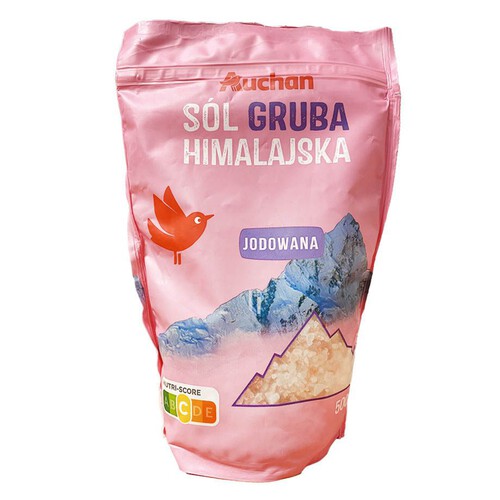 Sól gruba himalajska jodowana Auchan 500 g