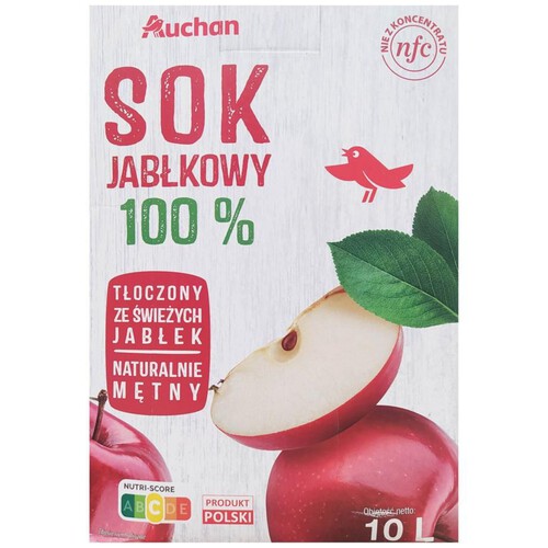 Sok NFC jabłkowy   Auchan 10 l