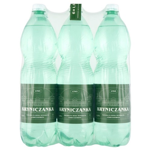Woda mineralna lekko gazowana Kryniczanka 6 x 1,5 l