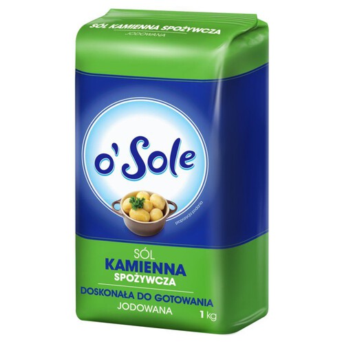 Sól kamienna, spożywcza, jodowana o'Sole 1 kg