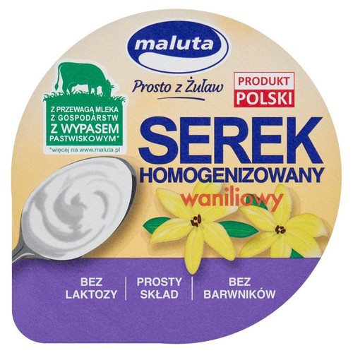 Serek homogenizowany waniliowy bez laktozy Maluta 220 g