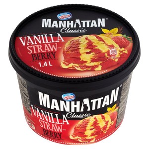 Lody waniliowo truskawkowe Manhattan 1,4 l