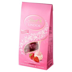 Lindor praliny o smaku kremu truskawkowego  Lindt 100 g