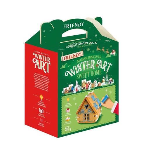 Domek z piernika do dekoracji Friendy 295 g