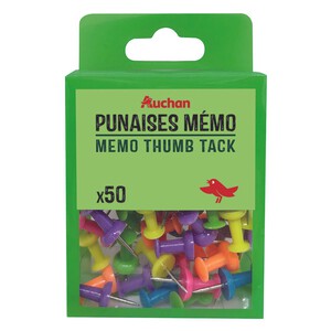 Pinezki do tablic korkowych Auchan 50 sztuk