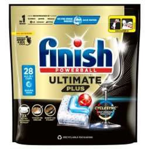 Kapsułki do zmywarki Ultimate Plus baking soda Finish 28 kapsułek