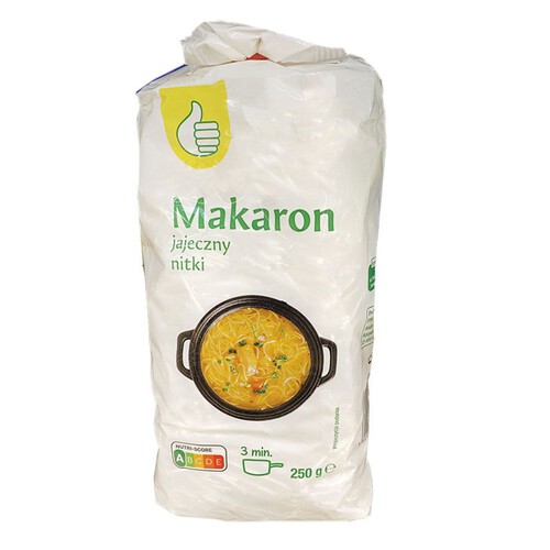 Makaron jajeczny nitki Auchan 250 g