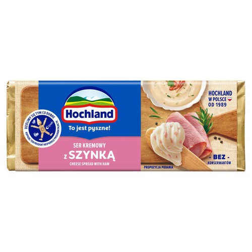 Ser kremowy topiony z szynka   Hochland 90 g