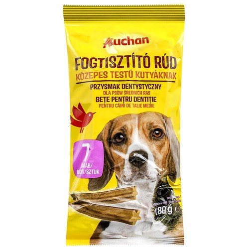 Przysmak dentystyczny dla psów średnich ras Auchan 180 g